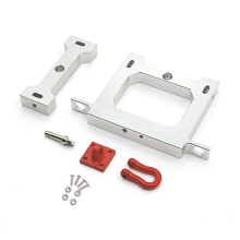 Metal  + Rear Bumper with Tow Hook Upgrade Parts for WPL B14 B24 B16 B36 C14 C24 1/16 RC Car Truck Accessories