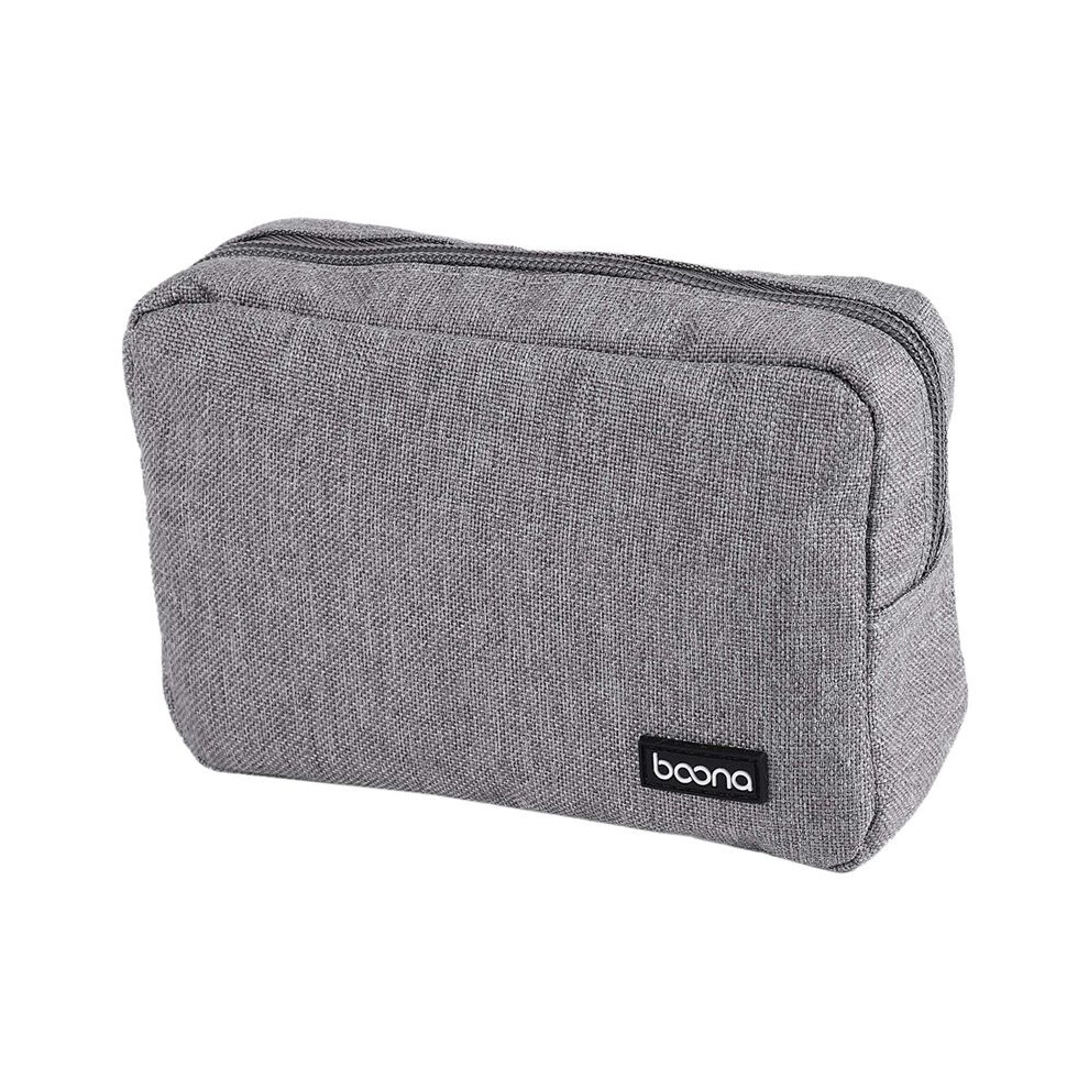 Boona Portable Travel Storage Bag Multifunctional Storage Bag For Laptop Power Adapter Power Bank Data Cable Charger Gray 6033767577601