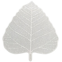 Neues Handgefertigtes Tee Sieb Aus Rostfreiem Stahl im Blattform, Tee Aufguss, Teefilter, Perfekt für Lose Blatt Tee (Silber)