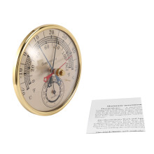 5 Tum Min Max Termometer Hygrometer VäGgmonterad VäGghäNgning Analog Inomhus Utomhus Anti Regn Temperatur FuktighetsmäTare