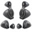 3.5 Inch Car Midrange Speaker Base Car Horn Modified 3-Way Speaker Bracket Car 3-Way Frequency Mold Bracket 3