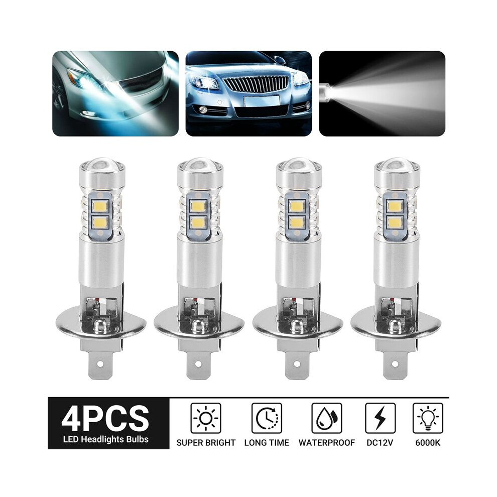 4Pcs H1 Led Head Fog Driving Bulbs 6000K Super 200W Light/White 4713958086151