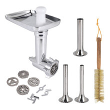 1 Set Metal Food Grinder Attachment For Stand Mixers, Meat Grinder Attachment Included