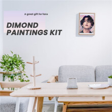 Diy-DiamantmåLning Bangtan Pojkar KonstporträTt Strass Hel Rund VäGgbild 30X40 cm Jung Kook