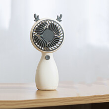 Cute Hand-Held Fan, USB Charging, Portable Wind Power Ultra-Quiet Multi-Function Electric Fan