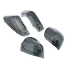 Motorcycle Turn Signal Lamp Cover Indicator Light Cover for ZZR400 1993-2006 ZZR600 1993-2008,black