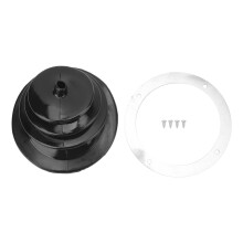 Gear Shift Boot 5.25 Inch Round Rubber and Chrome Universal Shifter Boot for Most Vehicles