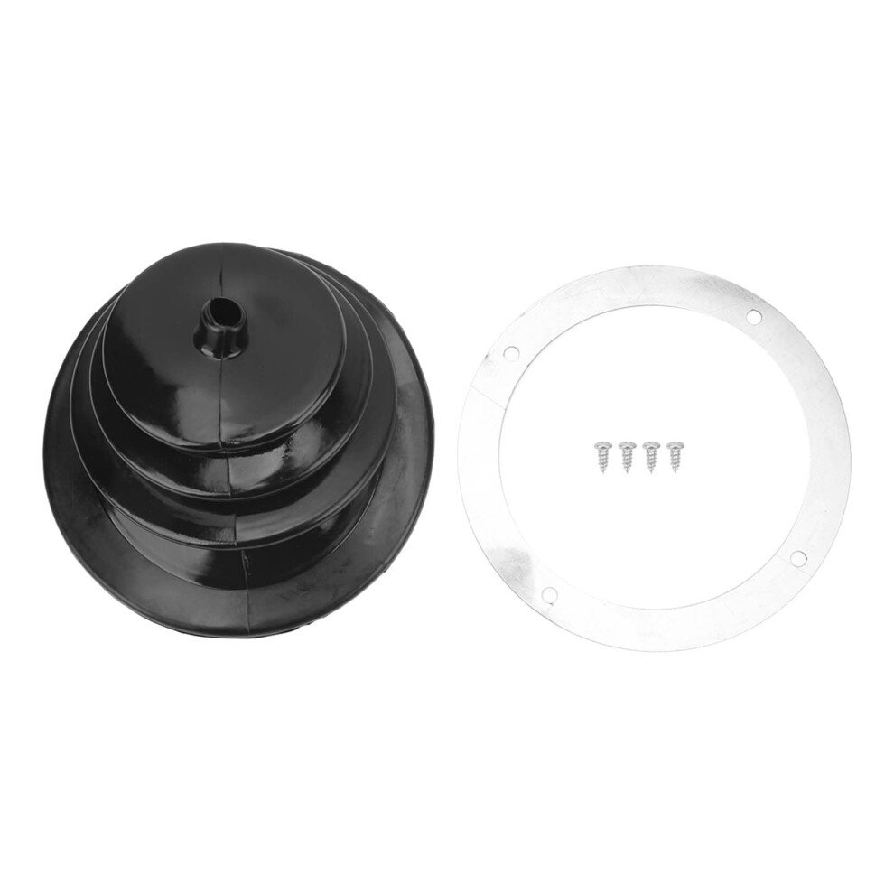Gear Shift Boot 5.25 Inch Round Rubber And Chrome Universal Shifter Boot For Most Vehicles 9771547184287