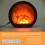 Flameless LED Fireplace Lantern Simulation LED Table Fireplace LED Lantern with Realistic Flame Simulation Decorative 6
