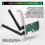 Wireless Card WiFi  PCI-E Express to PCI-E Adapter with 2 Antenna External for PC 3