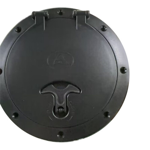 Kit de Placa de ConvéS de 6 Polegadas Escotilha de ConvéS de Caiaque com Bolsa de Armazenamento para Equipamento de Pesca de  de Caiaque Preto 1