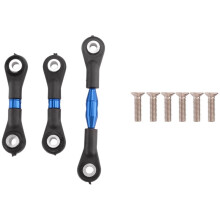 3Pcs Metal Steering Rod Link Rod Tie Rod for TT-01 TT01 1/10 RC Car Upgrade Parts Accessories,
