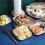 4 PCS 15cm Wheat Straw Square Plates  Unbreakable  Tableware Plates Reusable Square Dishes 5