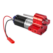 Metal 370 Motor Gearbox Gear Box for WPL C14 C24 B24 B36 MN D90 D99 MN99S RC Car Upgrade Parts,Red