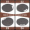 Cutting Board Plastic Kitchen Cutting Board Round Baking Board Fruit Vegetable Cutting Board with Handles 31cm 6