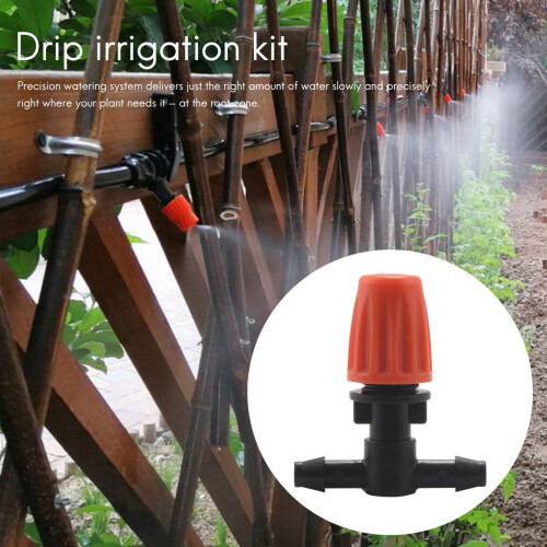 50 Pcs Three-Way Atomizing Nozzle, Adjustable Mist Nozzles, Drip Irrigation Emitters, Greenhouse Watering System 1