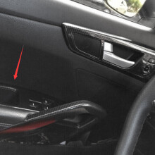 3Pcs for Veloster 2011-2017 Carbon Fiber Window Lift Button Panel Cover Trim Interior Decoration