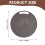 Cutting Board Plastic Kitchen Cutting Board Round Baking Board Fruit Vegetable Cutting Board with Handles 31cm 7