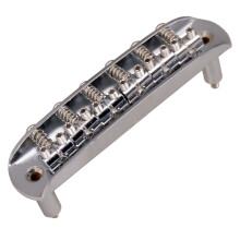 Pont de Selle de Guitare avec Selles de Baril RéGlables en Alliage de Zinc pour Accessoires de Guitare Mustang  Jazzmaster, Argent