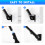 Flag Pole Holder Mounting Bracket Adjustable Flagpole Rod Hitch Bracket Multi-Position Flag Pole Mounting Bracket,Black 6