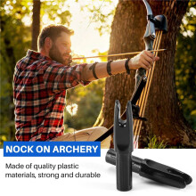 60 Pack Archery Arrows Nock ID 6.2mm Arrows Nocks Insert Tail for DIY Hunting Shootings Arrows Compound Recurve Bow