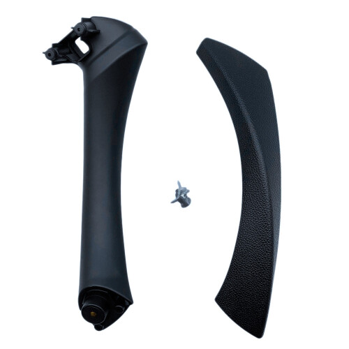 Car Right Interior Door Pull Handle with Cover Trim Replacement for- 3 Series E90 E91 E92 2004-2012 Black