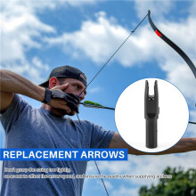 60 Pack Archery Arrows Nock ID 6.2mm Arrows Nocks Insert Tail for DIY Hunting Shootings Arrows Compound Recurve Bow