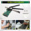 Wireless Card WiFi  PCI-E Express to PCI-E Adapter with 2 Antenna External for PC 5