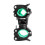 Bicycle Light Holder, Multifunctional Rotatable Flashlight Holder, Bicycle Headlight Holder Black+Green 1