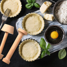 2 StüCk Holz Tamper Set Torten Form Holz Formen Ei Torten Tamper GebäCk Werkzeuge Torte Tamper Mach Es Selbst Kuchen GebäCk Werkzeuge
