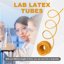 Tubo di Gomma nel Lattice Naturale Tubo di Gomma Industriale Elastico da 33 Piedi per Laboratorio Ospedaliero Domestico 6 Mm X 9 Mm