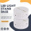 2 Pack 3D Night LED Light Lamp Base + Remote Control + USB Cable, 16 Colors Light Show Display Stand for Acrylic Cracked 2