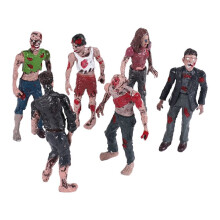 6Pcs/Lot 10CM the Walking Dead Zombie Action Figures Toys Movie Characters Action Zombie Figures Kids Toy