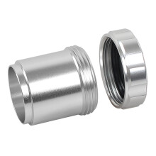 Universal Filler Neck with Cap, Aluminum Alloy Weld Oil Tank Filler Neck with Cap M48 X 2.5Mm OD for Fuel Tanks