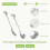 Dessert Spoon Fork Set,20 Pcs 4.7 Inch Cake Fork,Coffee Spoon, Silver Leaf Fruit Fork,(10 Spoon + 10 Fork) 3