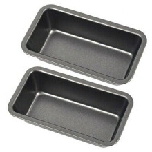 2 Piezas Moldes Pan para Hornear Bandeja para Pan Antiadherente Acero Al Carbono Molde para Tostadas Molde Pasteles Caja para Tostadas Bandeja para