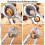 Nutcracker for Walnuts, Kitchen Tool for Nuts, Funnel Walnut Pliers, Sturdy Nut Crackers Opener Tool Walnuts Pecan Nut 7