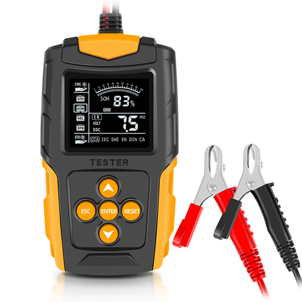 12V/24V Car Battery Tester Digital Automotive Diagnostic Battery Tester Analyzer Vehicle Cranking Charging Scanner Tool 6033805405200