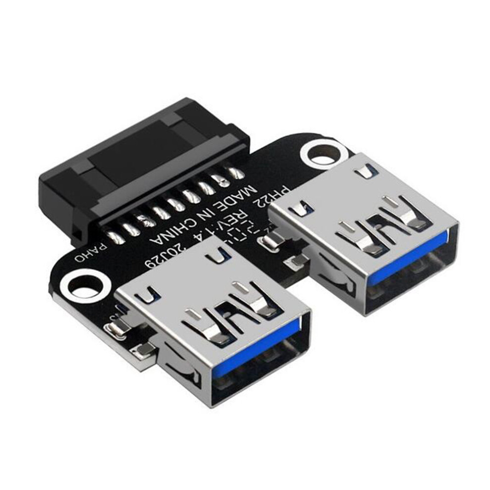 20Pin To Dual Usb3.0 Adapter Connverter Desktop Motherboard 19 Pin/20P Header To 2 Usb A Female Connector,Ph22 4713328537702