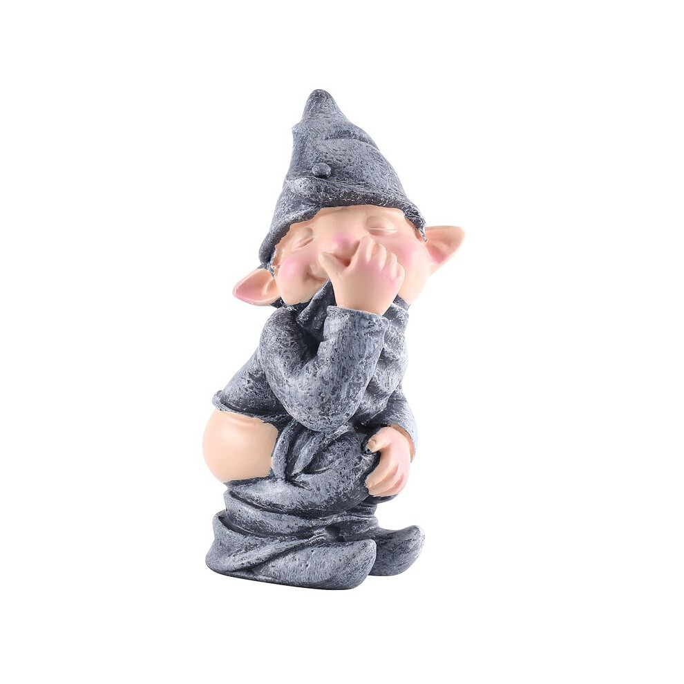 Naughty Gnome Pooping Miniature Statue Pooping Simulating Figurine Mold Funny Resin Dwarf Funny Lifelike Wacky Gift