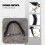 Lobster Clasp Black Spring Stretchy Coil Cord Strap Keychain Key Chain Rope 6