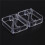 4 Pcs Home Party Clear Plastic 20mm-35mm Desk Table Cloth Clips 4