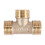 Brass T Shape Water Fuel Pipe Equal Male Tee Adapter Connector 1/2" Thread 1