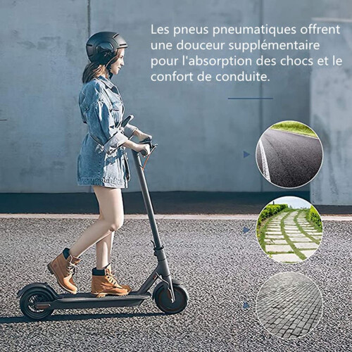 2 PeçAs para  M365 8 1/2 Câmara de Ar, Pneus de Scooter EléTrica Roda de 8,5 Polegadas com 2 Trocadores de Pneus, VáLvula ReforçAda 2