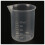 2 pcs 50 ml laboratory plastic water liquid measuring cup Transparent 3