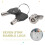 12mm Threaded Keyed Quarter Turn Cam Lock for Drawer Box Locker 5