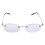 Unisex Flexible Rimless Reading Glasses Light Eyeglass 2.00 With Case 1