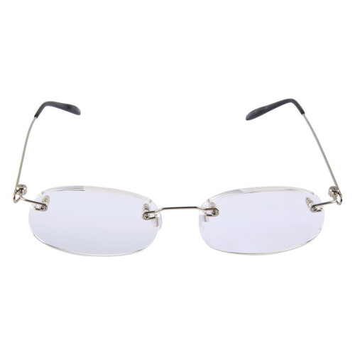 Unisex Flexible Rimless Reading Glasses Light Eyeglass 2.00 With Case 1