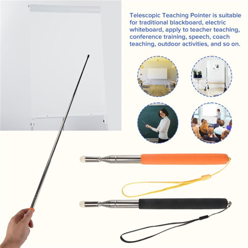 4Pcs Telescopic Pointer Stick with Hand Lanyard Teacher Pointer for Classroom Retractable Pointer Whiteboard Pointer 2