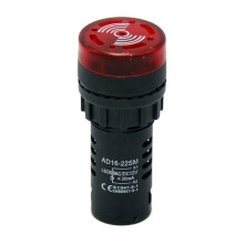Industrial Warning Buzzer with LED Flashing Light, Multi Voltage 12V 24V 220V Decibel Alert